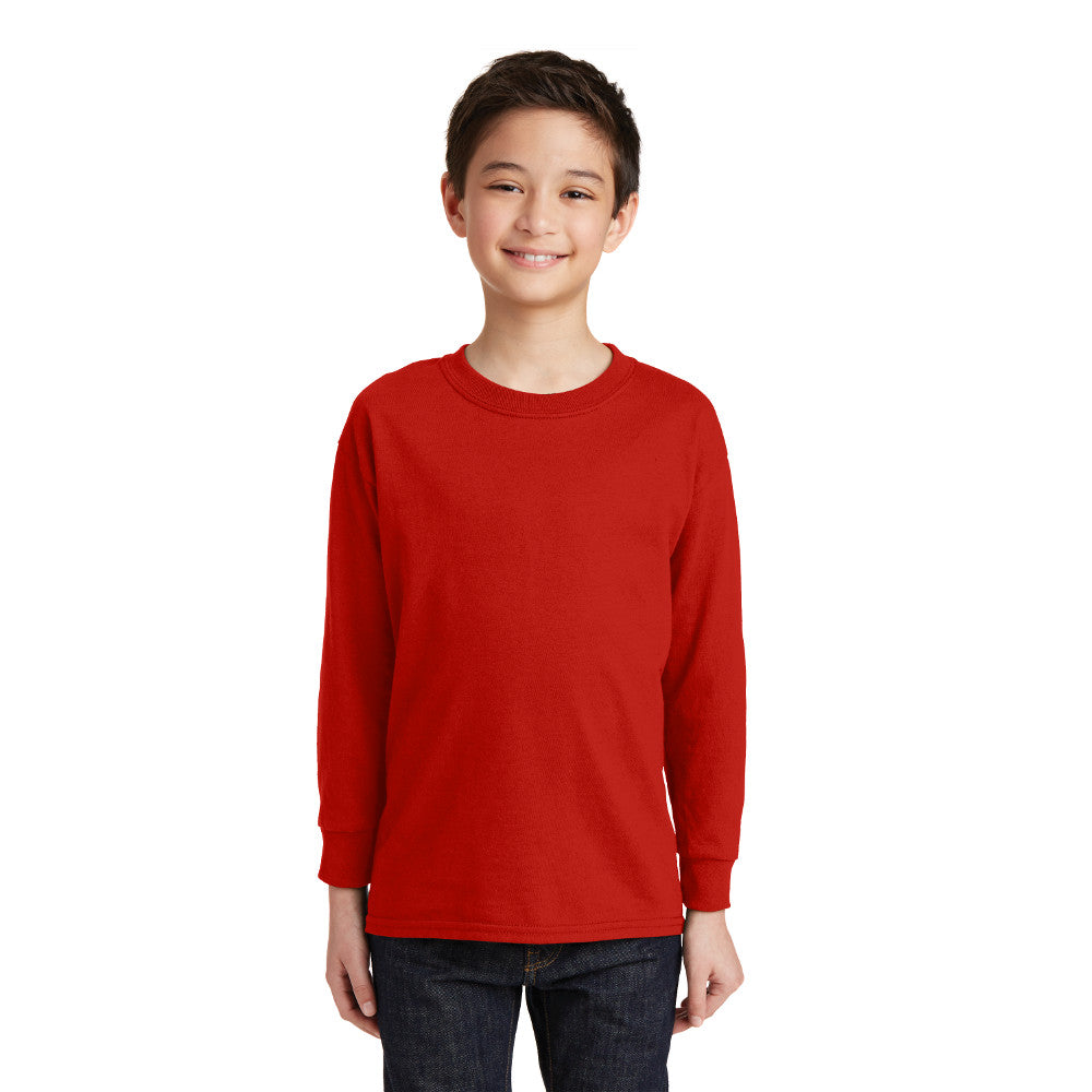5400B Gildan® Youth Heavy Cotton™ 100% Cotton Long Sleeve T-Shirt