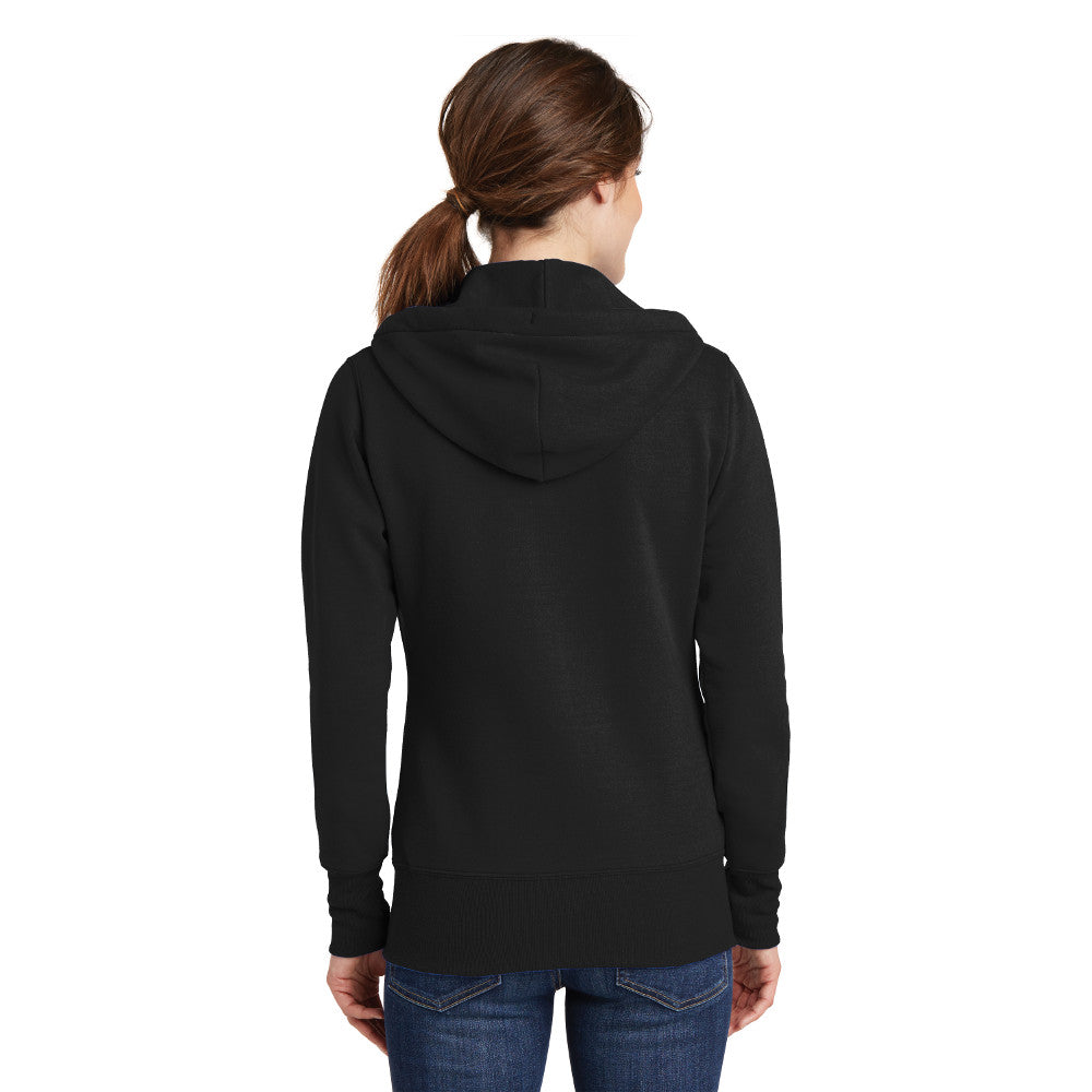 LPC78ZH Port & Company® Ladies Core Fleece Full-Zip Hooded Sweatshirt