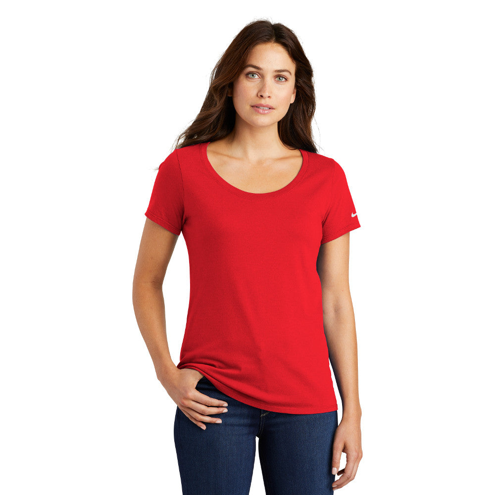NKBQ5236 Nike Ladies Core Cotton Scoop Neck Tee